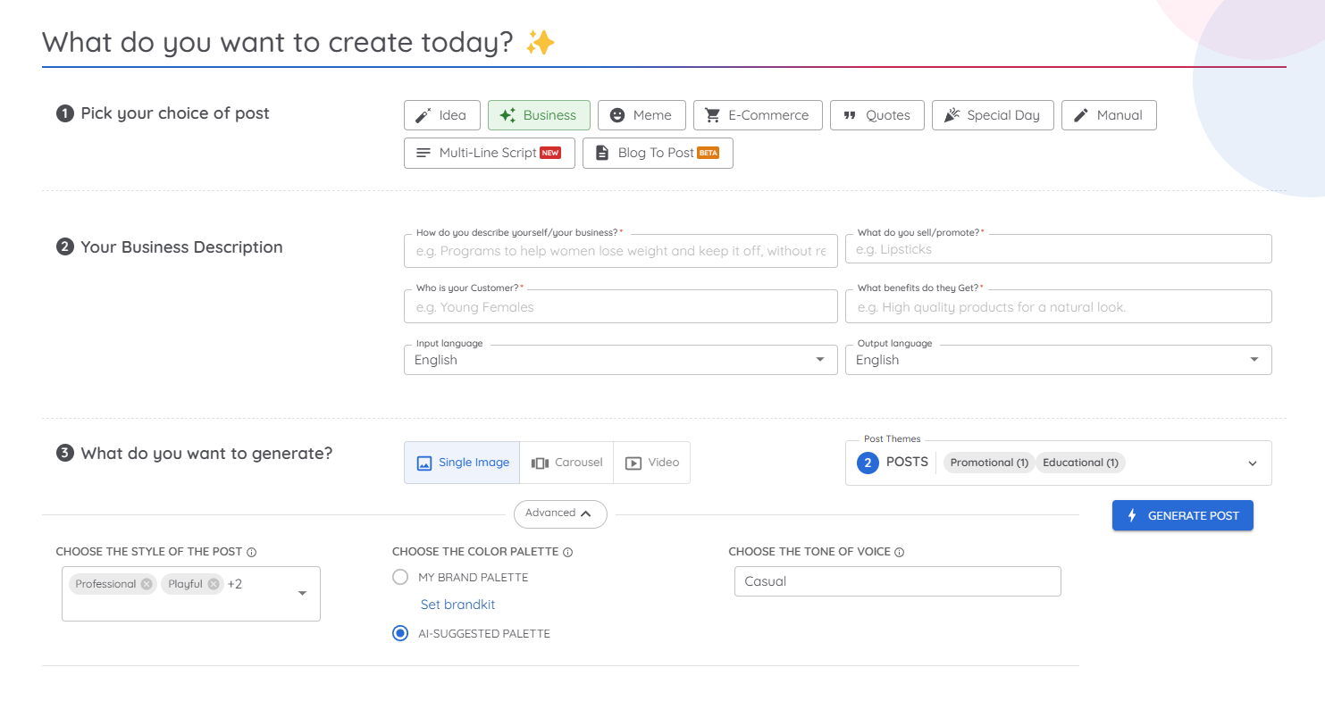 Predis.ai is great for optimizing social media posts across various social media platforms